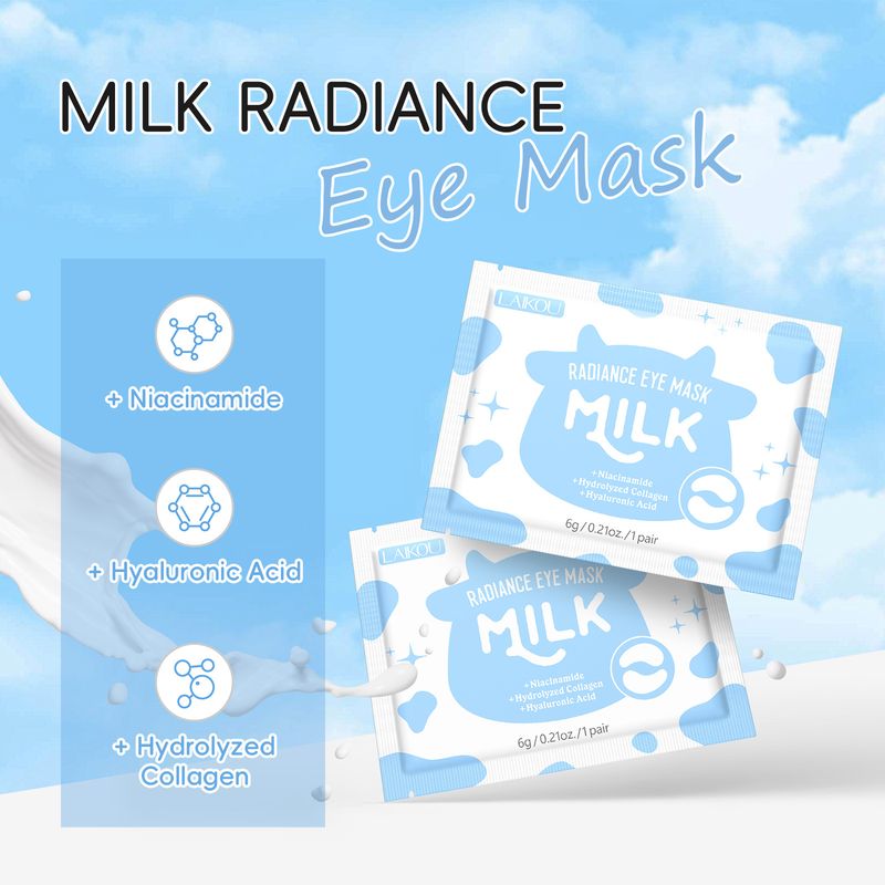 Máscara labial e para os olhos Laikou, 8 conjuntos de 5 peças, máscara hidratante para os lábios e para os olhos_voghion.com