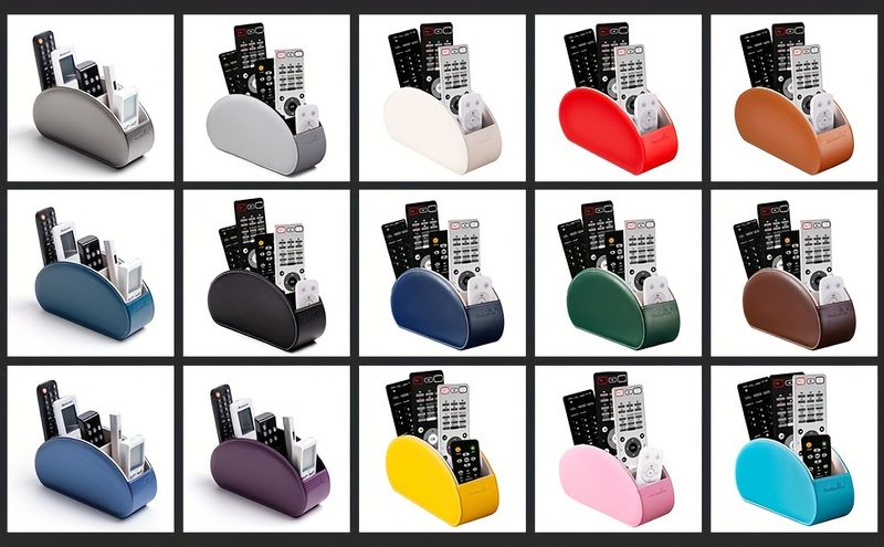 SANQIAWNAN5 PU-Fernbedienungshalter, multifunktionale Desktop-Aufbewahrungsbox für TV-Mediengeräte, Fernbedienungen, Stifte, Bürsten, Brillen, Bürobedarf_voghion.com