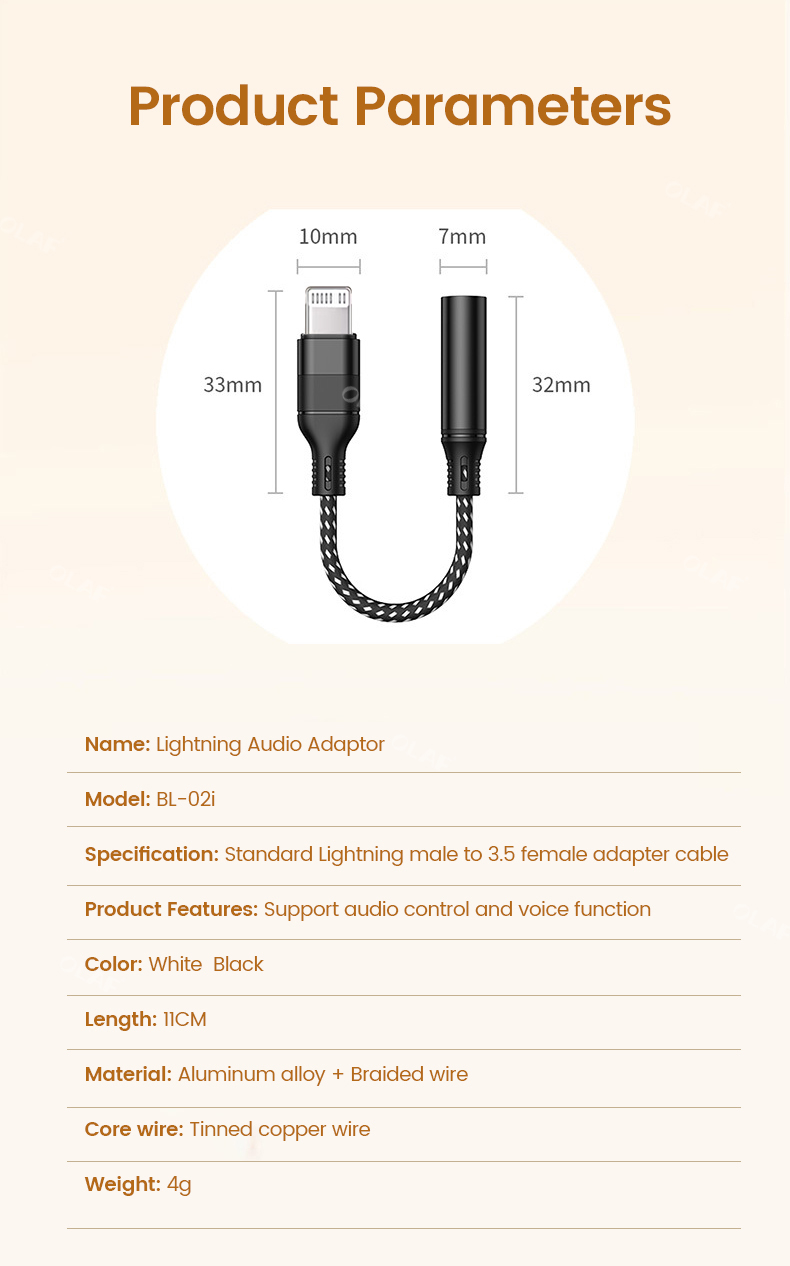 Para iPhone adequado para adaptador de fone de ouvido de 3 5 mm, para iPhone 14 Plus 13 Pro Max 12 Mini 11 Xs Xr 1_voghion.com