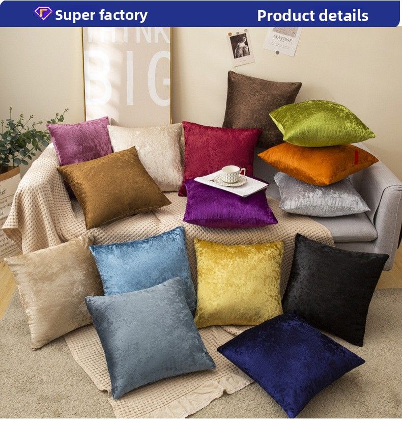 Cuscino di supporto per la vita in velluto di ghiaccio di colore solido in tessuto di vendita calda grande_voghion.com