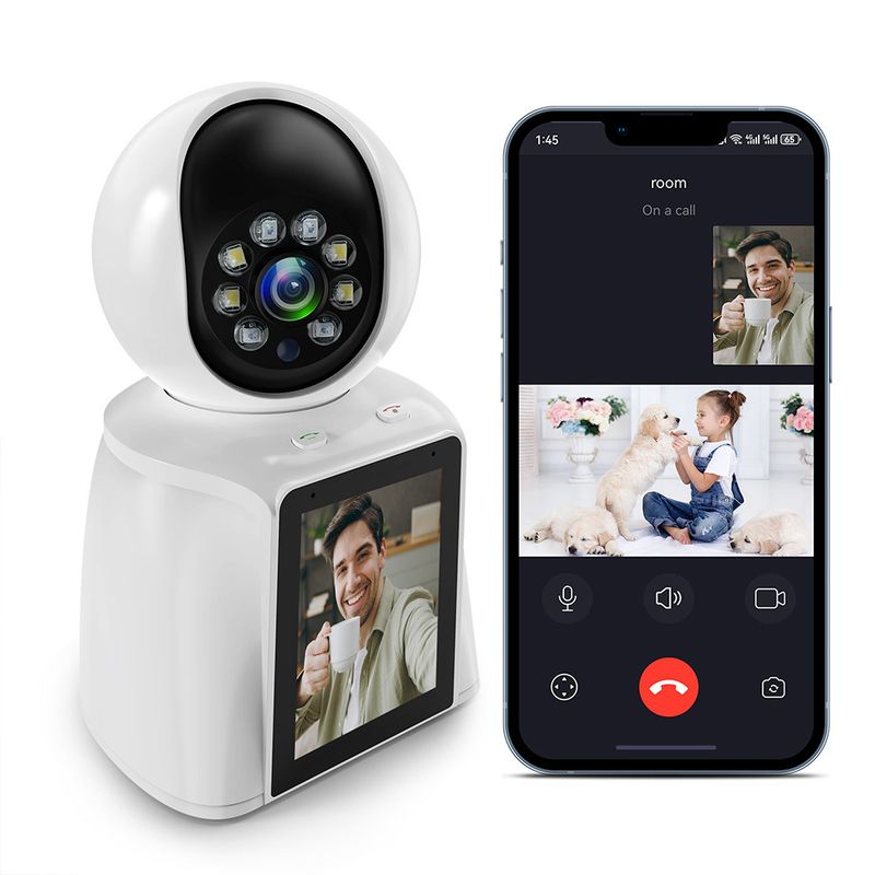 Videocitofono bidirezionale con telecamera - HD 1080p, citofono in tempo reale, avvisi di movimento intelligenti, visione notturna, include monitor da 7"._voghion.com
