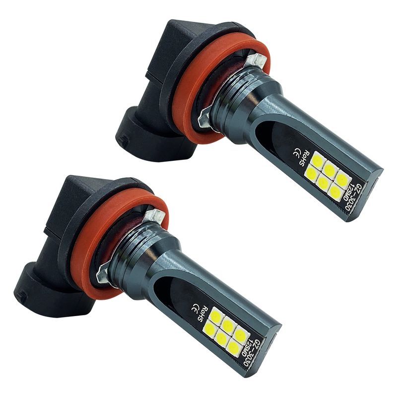 2 adet H4 H7 LED Far H11 H8 H9 H10 H1 H3 Araba Sis Ampulleri 9005 9006 Otomatik Sürüş Koşu Lambaları 12000LM 80 W 12 V_voghion.com