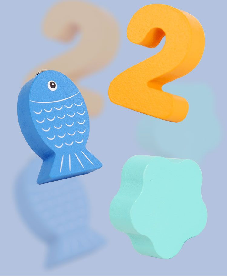 Giocattoli educativi per la prima infanzia per l'illuminazione dei bambini Montessori 0-3 anni Giocattoli in legno Blocchi da costruzione Forme digitali Assemblati Tavola di corrispondenza_voghion.com