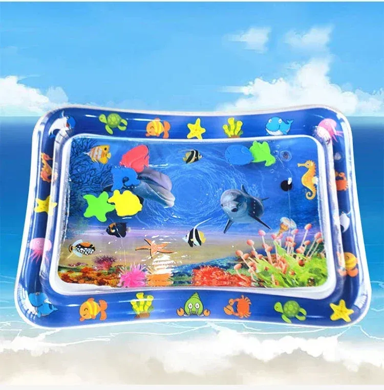 Summer Inflatable Water Mat PVC Playmat Toddler Activity Play Center Water Mat For Babies Early Education Developing Sum_voghion.com