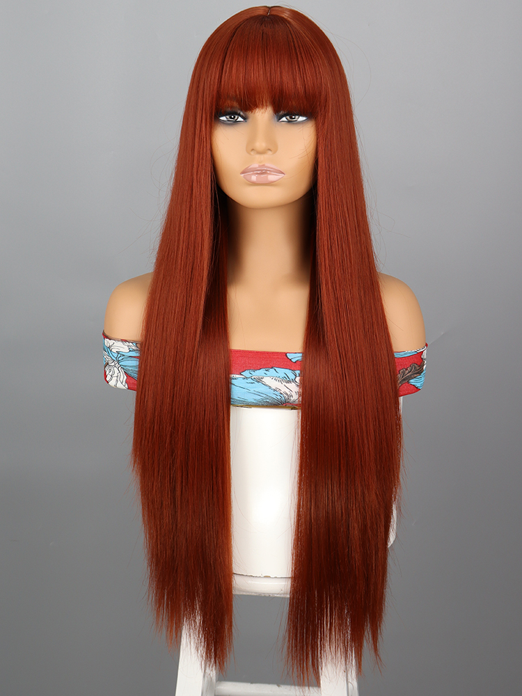 Kuum müük WERD pikad valged sünteetilised kõrge temperatuurikindlad naiste pruunid parukad tukkidega, mis sobivad Cosplay Lolita jaoks_voghion.com