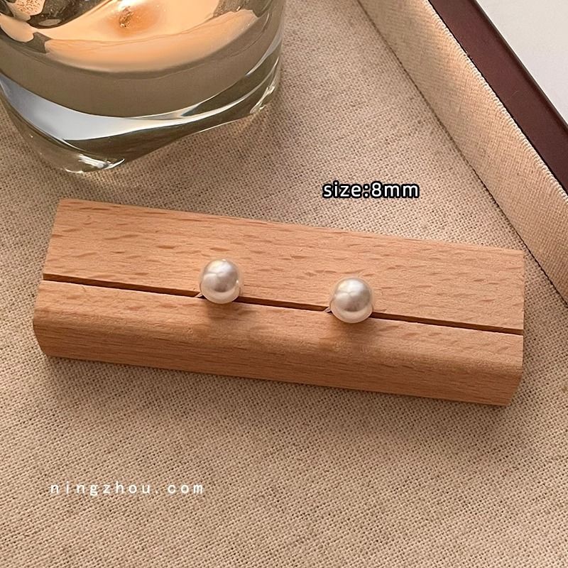 Minimalistischer Luxus für Frauen, modisch, elegant, Yiwu-Accessoires, Herbst-Winter, High-End-Perlenohrstecker_voghion.com