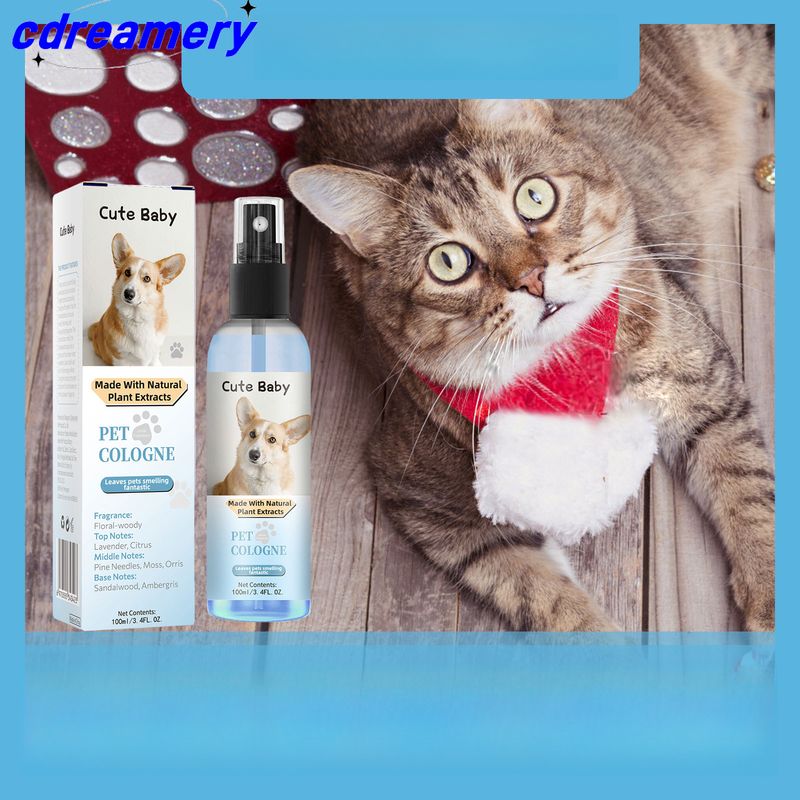 Haustierparfüm 100 ml für Katzen und Hunde, Lufterfrischerspray zur Verbesserung des Tiergeruchs, zur Geruchsentfernung und für einen frischen Duft, lang anhaltender Duft für Haustiere_voghion.com