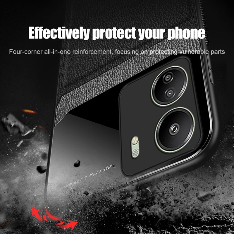 Case For Xiaomi Redmi 13C 12C 11A 4G Poco C65 leather Protective Back Cover redmy 13c 12c 11a poco c65 Shockproof Coque_voghion.com