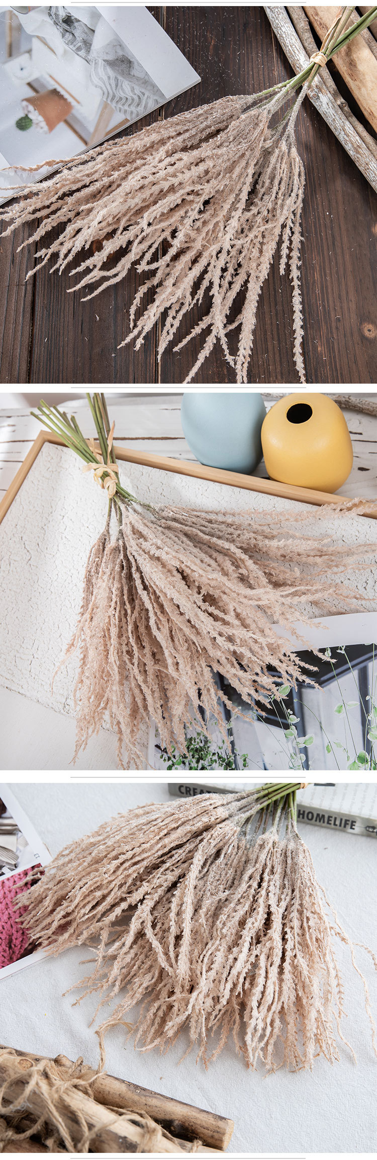Fiori artificiali, piante di trifoglio, mazzi di fiori, decorazioni per la casa_voghion.com