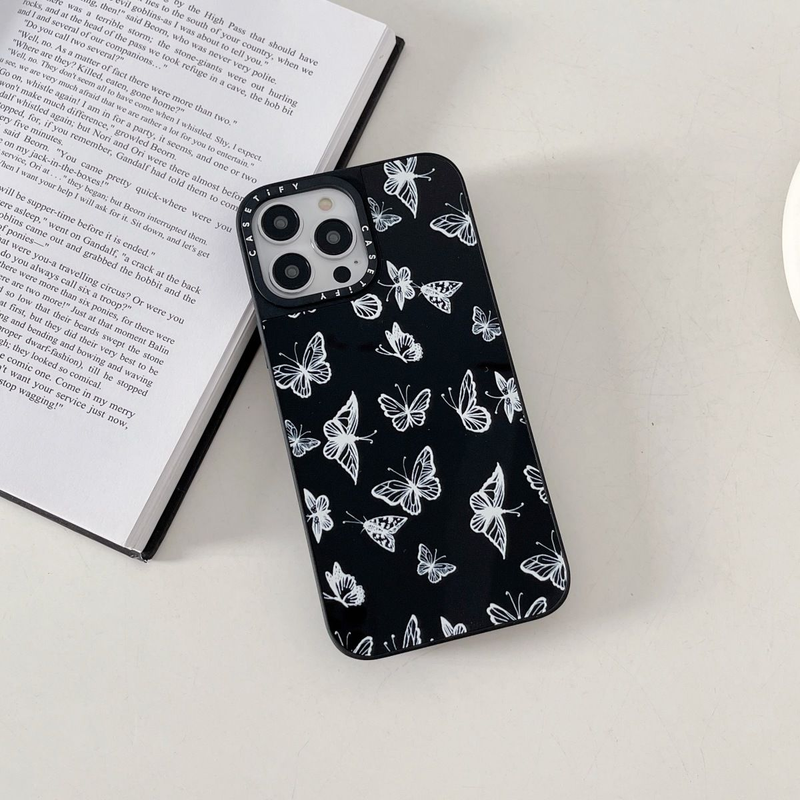 CASETiFY Pearl Small Fragmented Butterfly 15promax Wen Jiaying Same Magnetic Absorbing Mirror Phone Case Apple 14_voghion.com