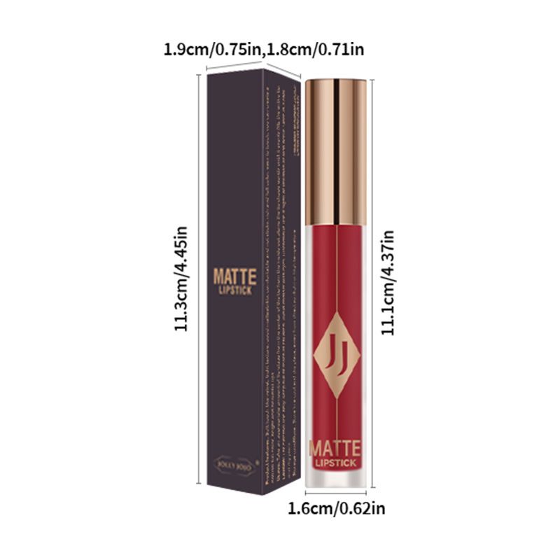 JOJO Matte Lip Glaze Gloss à lèvres hydratant couleur antiadhésive tasse velours mat rouge à lèvres maquillage en gros_voghion.com