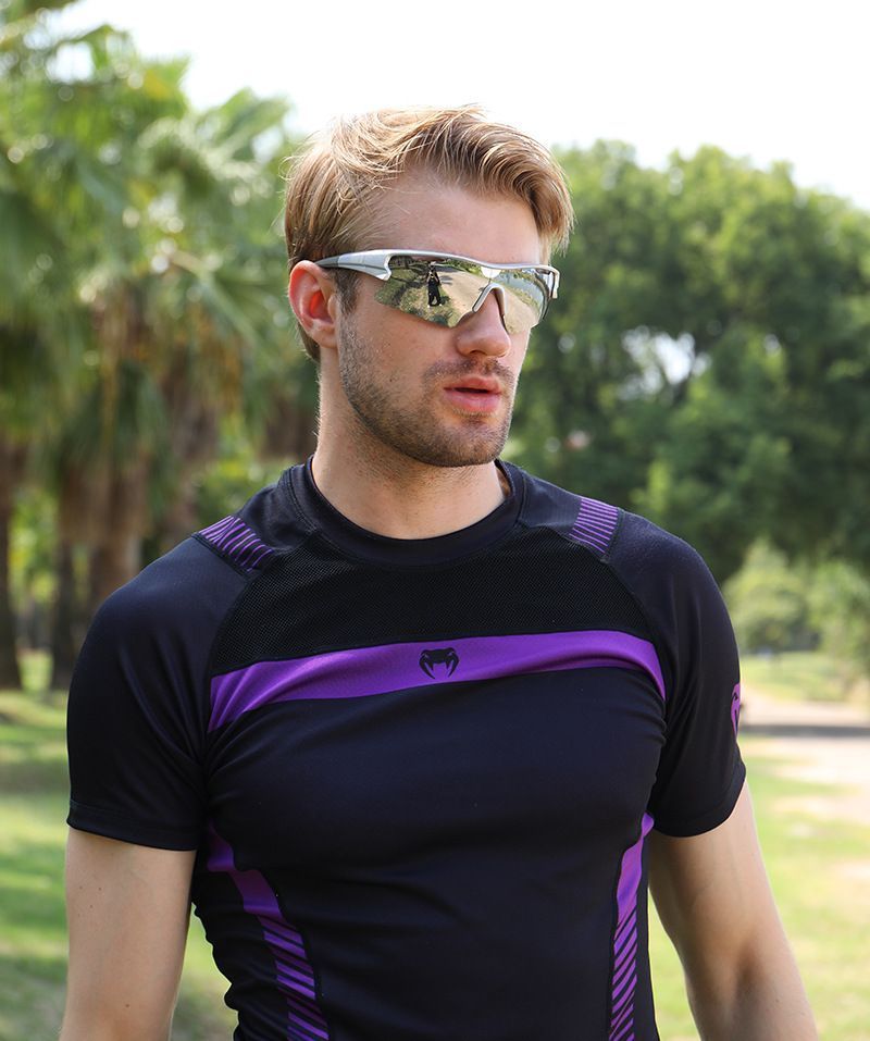 Stile sportivo, tendenza moda, occhiali antivento da ciclismo, occhiali da sole a mezza montatura, occhiali da sole da esterno resistenti ai raggi UV_voghion.com