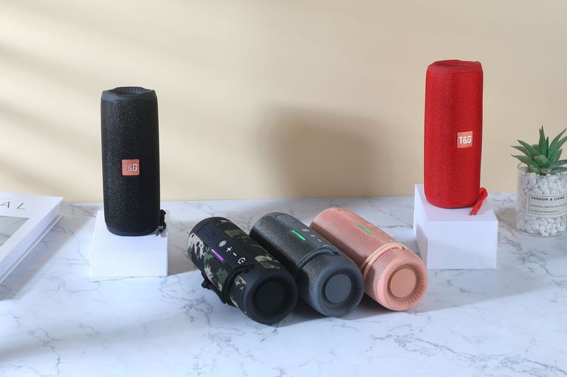 TG365 Bluetooth portable waterproof rainbow light outdoor dual speaker new gift subwoofer sound system_voghion.com