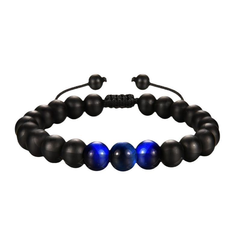 Geburtstag Student Graduierung Saison Geschenk Schmuck Tiger Eye Frosted Stone Herren Armband Perlen_voghion.com