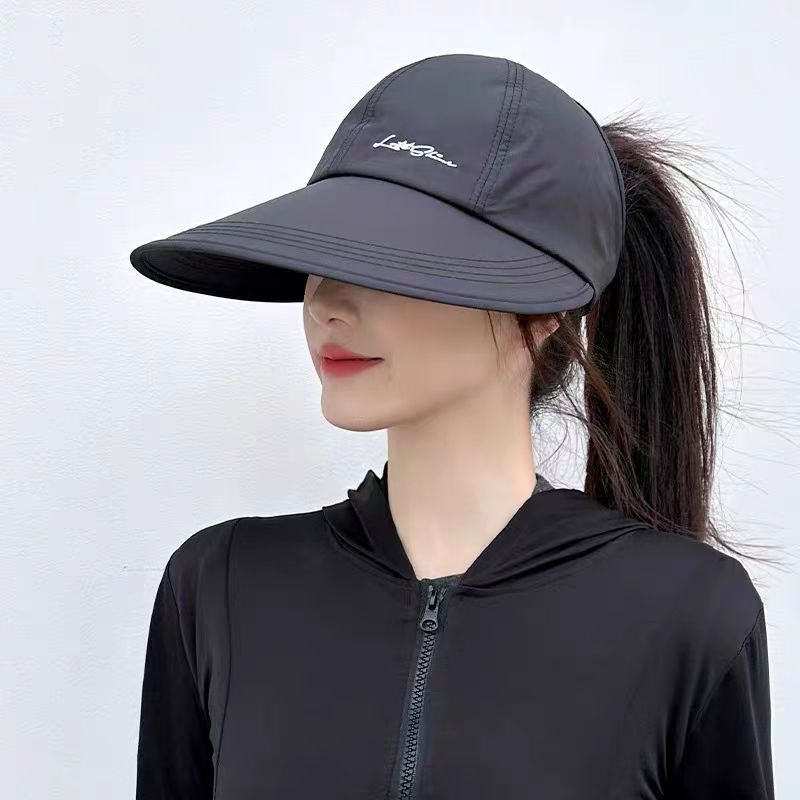 Cappello da baseball sportivo da uomo, con visiera larga, a prova di becco d'anatra, per esterni, aperto, ad asciugatura rapida, con coda di cavallo_voghion.com