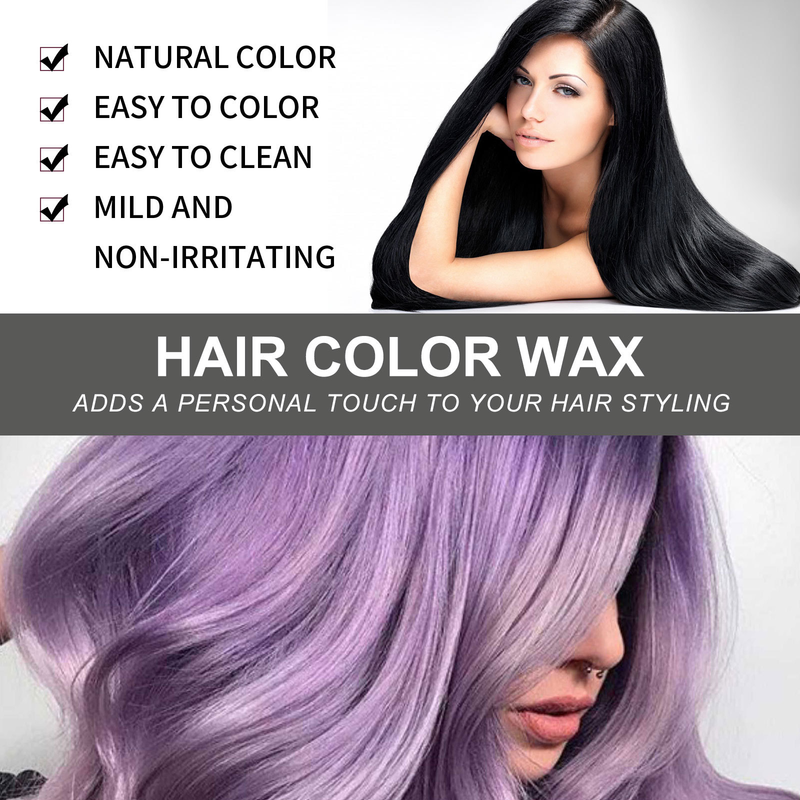 Haarwachs Oma Grau Bunt Haarwachs Schlamm Naturfarbe Einmaliges einfaches Färben_voghion.com