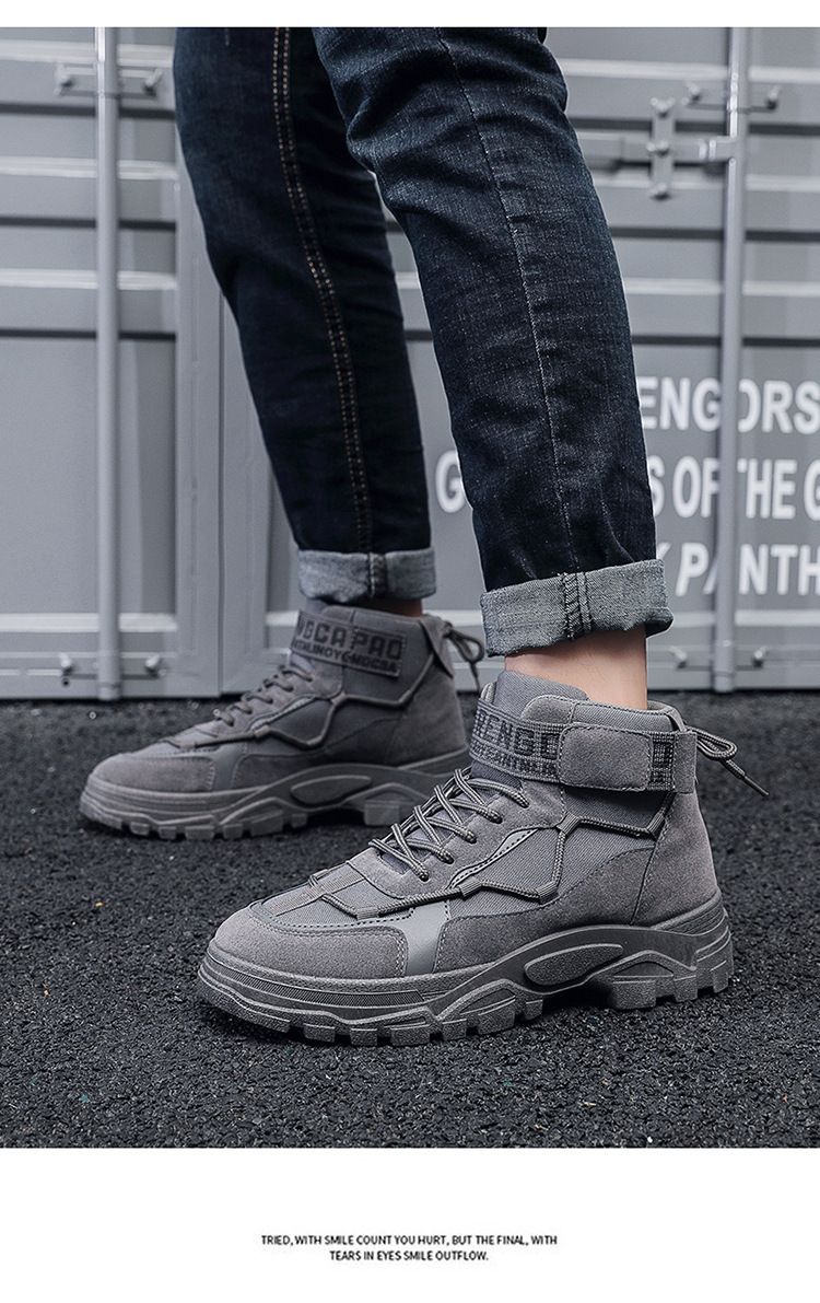 Herren-Arbeitsstiefel, Schwarz, Pflichtkampf-Armee-Sicherheitsstiefel, wasserdicht, echtes Leder, zum Schnüren, Site Tactical Security_voghion.com