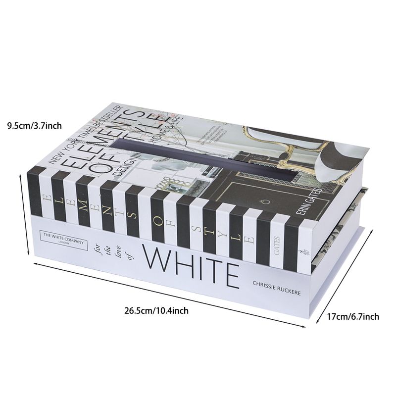 Luxus Buch Stil Tissue Box Serviette Halter Fall Papier Box Container Mode Hotel Lagerung Box Hause Tisch Dekoration Ornamente_voghion.com
