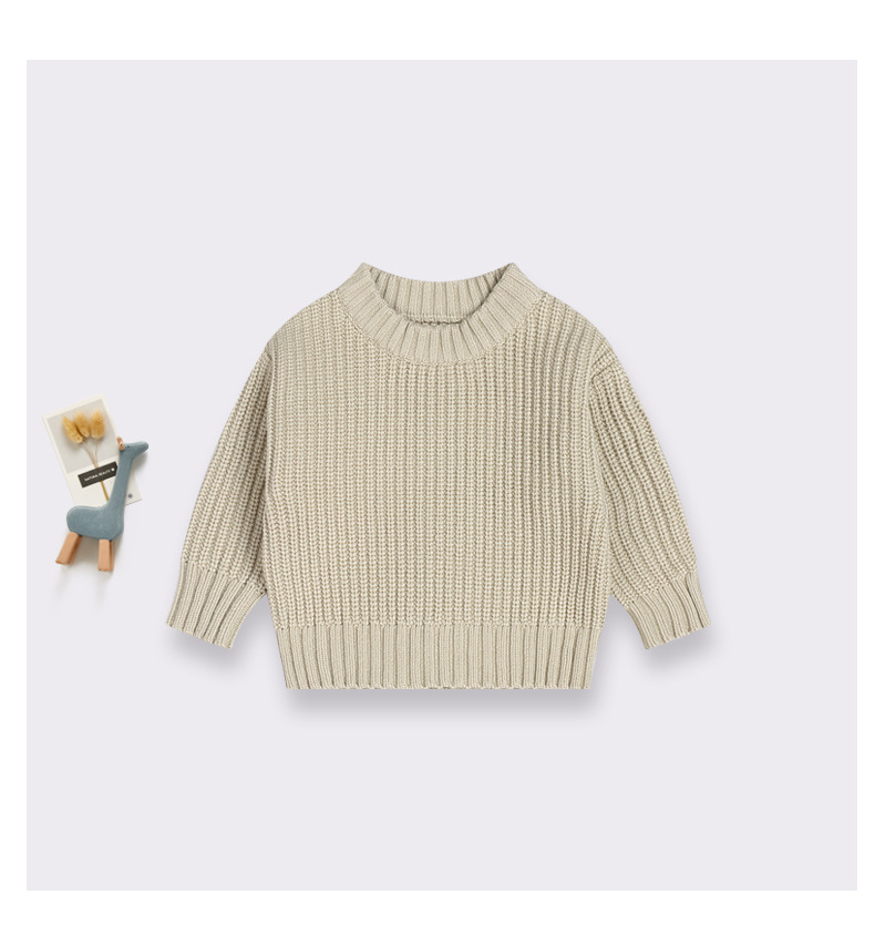 Ins hot style foreign trade cross-border children's clothing baby sweater baby boy girl child autumn and winter loose knitted jacket_voghion.com