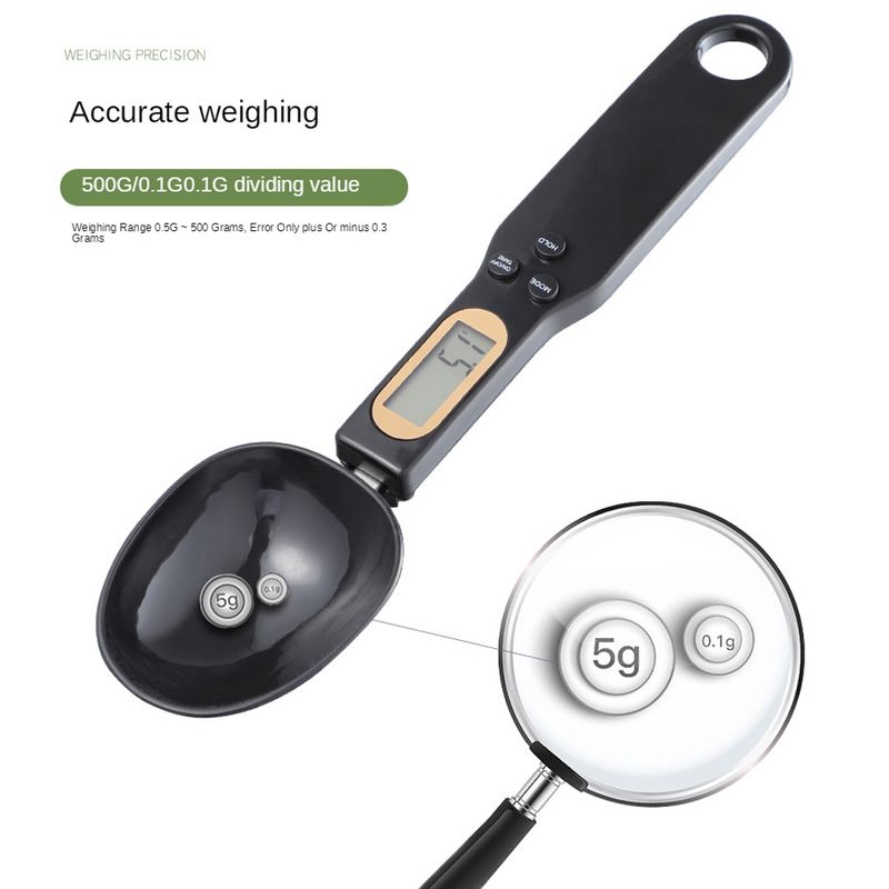 500G/0.1G Precise Digital Measuring Spoons Kitchen Measuring Spoon_voghion.com