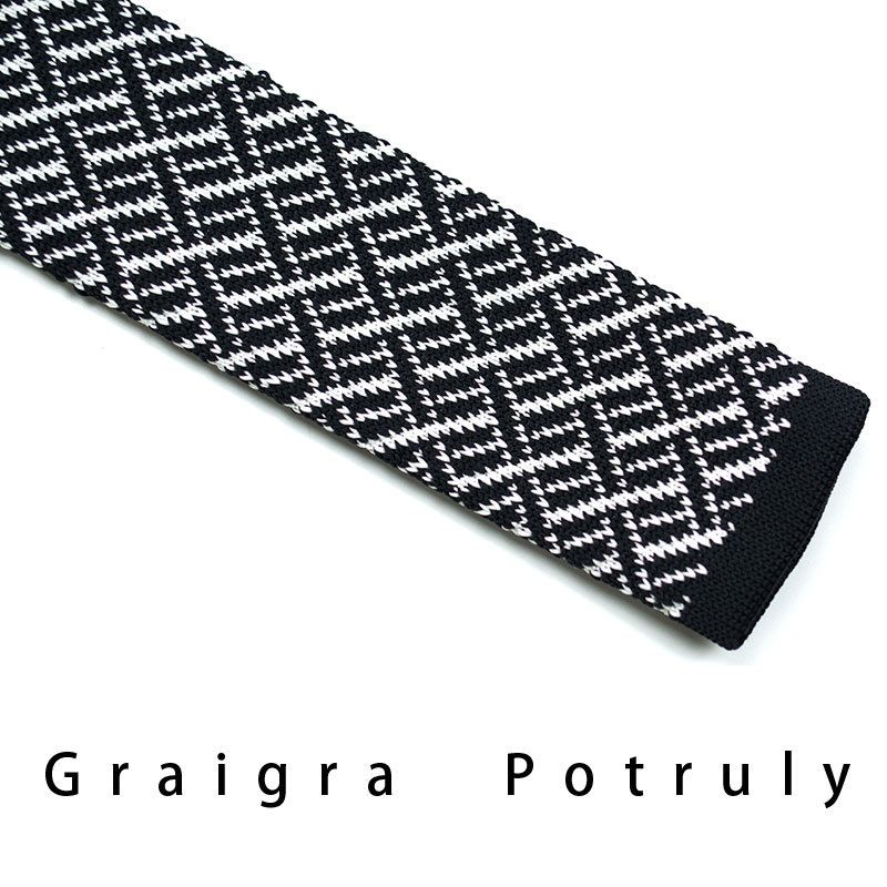 Men's Ties & Handkerchiefs style ethnic style coffee color yellow gray dark green width 6CM men's knitted tie_voghion.com