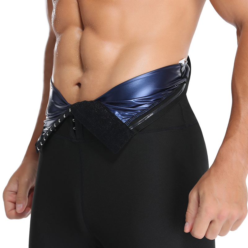 Abiti da uomo Pantaloni da sauna Leggings per il sudore Pantaloni a compressione dimagranti a vita alta Pantaloni termici per il corpo Shaper per la perdita di peso_voghion.com