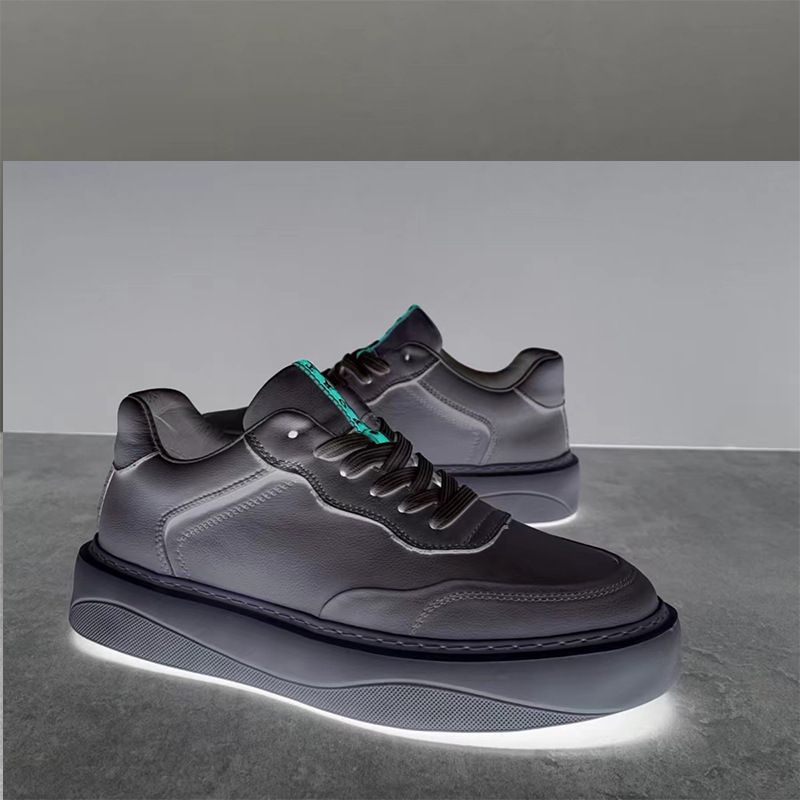 2024 New Bull Cargo Kopfschicht Rindsleder Herren kleine weiße Ausgangskabinett Sport Casual Board Schuhe_voghion.com