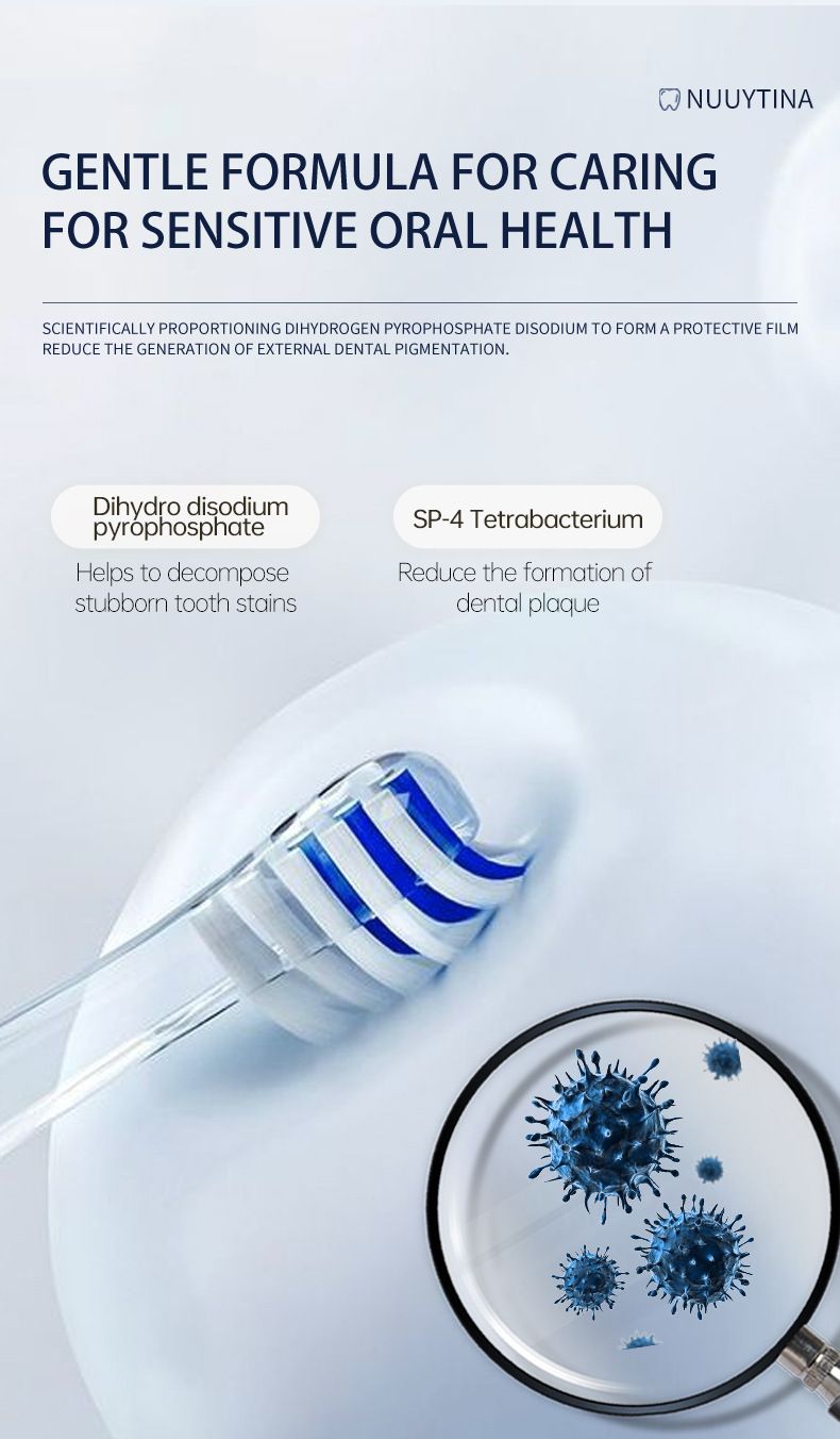Toothpaste Probiotic Toothpaste 120g Whitening Push Type Upright Bioactive Glass Breath Fresh Mint_voghion.com