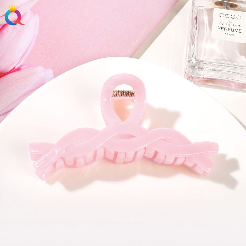 Fermagli per capelli rosa estetici per donna - Fermagli grandi antiscivolo per coda di cavallo, chignon e acconciatura raccolta (12 cm, finitura opaca morbida, motivi floreali e geometrici)_voghion.com