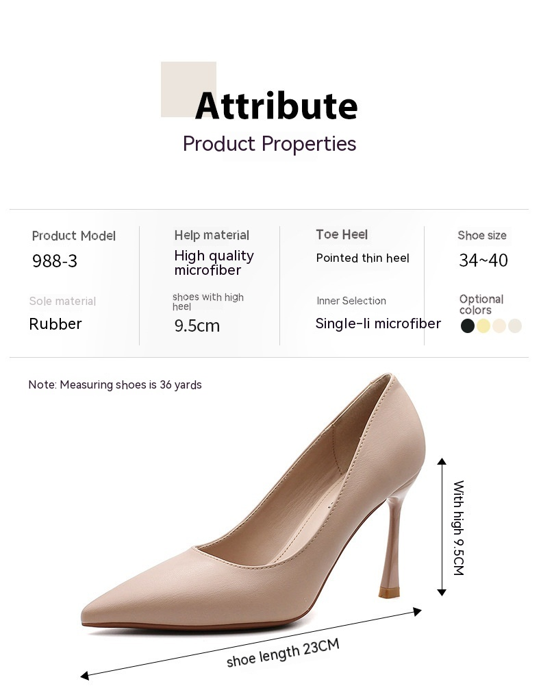 2024 neue Spitz Dünne Fersen High Heels Fee Stil Einfarbig High Heels Französisch Super High Heels Mädchen_voghion.com