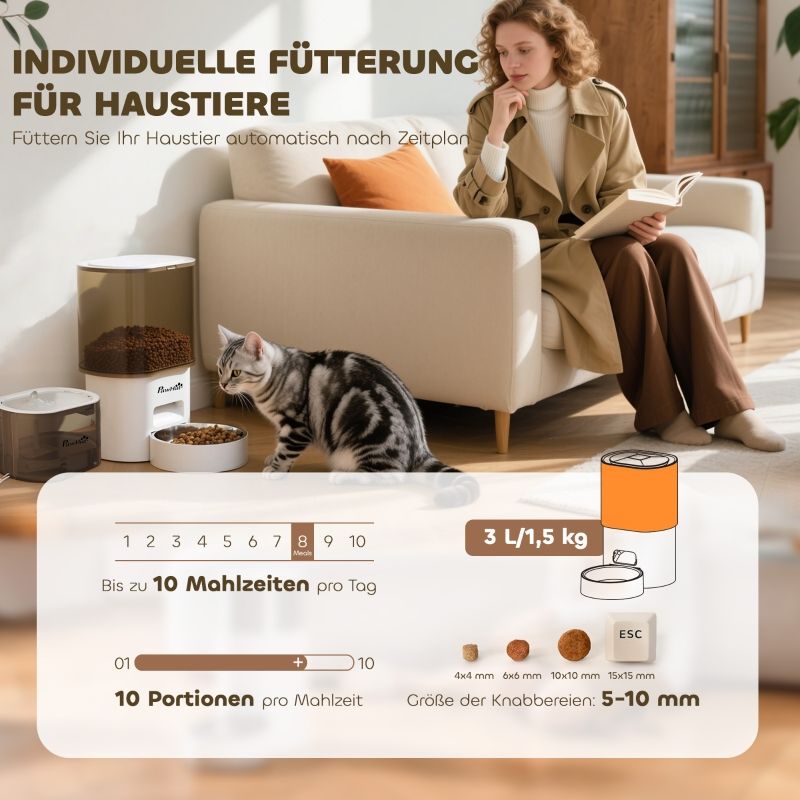 Distributeur automatique de boissons et d'eau 2,5 L pour petit niveau, blanc_voghion.com