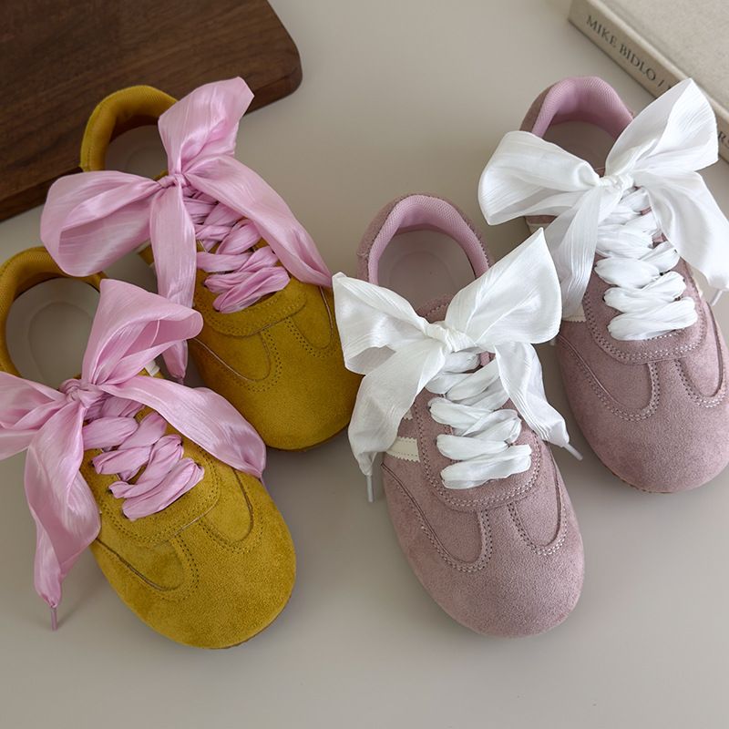 Sweet Ribbon Shoelaces Organza Chiffon Colorful Lace Ballet Style Sneakers Canvas Shoes Women's Shoelaces_voghion.com