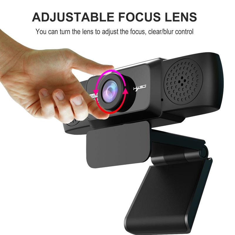 Nueva computadora S5 de alta definición 1080P con cámara de conferencia giratoria de 360 grados para transmisión en vivo de cursos en línea_voghion.com