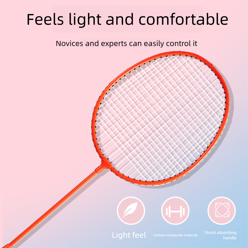 Original Badminton-Doppelschläger von Source Factory – strapazierfähig, hochelastisch, für Erwachsene, 2-teilig, in verschiedenen Farben erhältlich._voghion.com