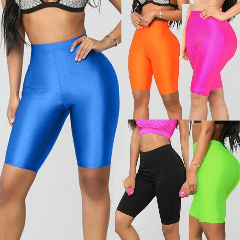 Women's high-waist fluorescent casual shorts_voghion.com