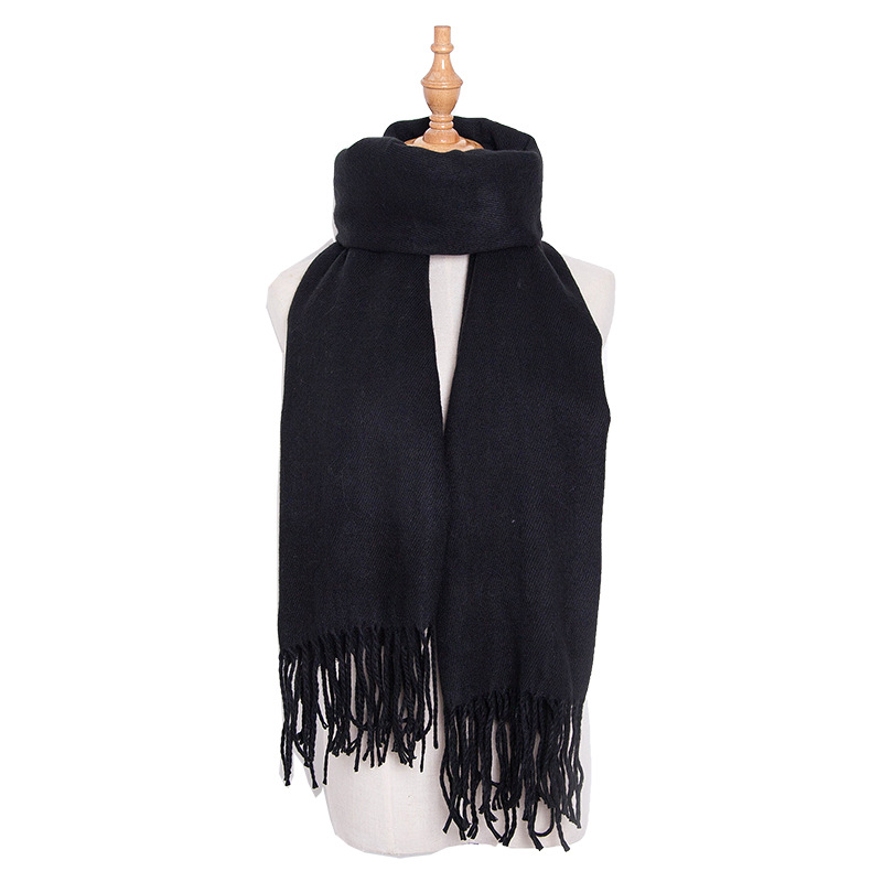 Women's Scarves imitation cashmere solid color scarf men and women couples solid color scarf shawl _voghion.com