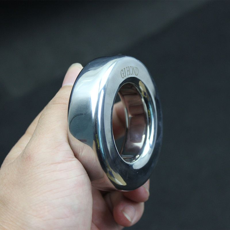 Benutzerdefinierte Größe + 7 Größen Hodensackring Hodensack Anhänger Edelstahlringe Erwachsene Produkte Sexspielzeug für Männer BB2-2-134_voghion.com