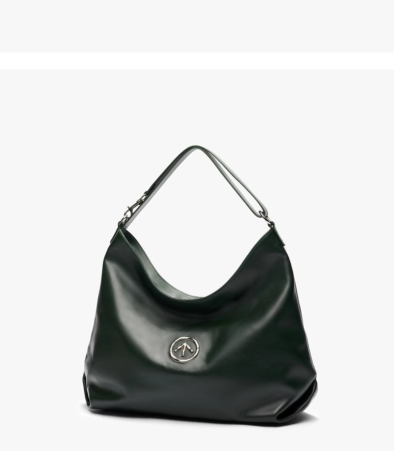 GROTTO Ge Le 23 Nuova borsa a tracolla monospalla Hobo per pendolari di grande capacità in pelle di vitello_voghion.com