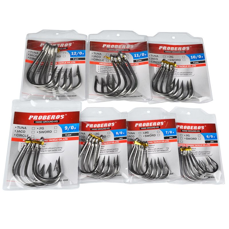 Barbed Tuna Iron Plate Deep Stainless Steel Corrosion Resistant Sea Water Boat Fishing Hooks_voghion.com