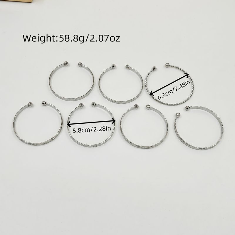 Yeni Kişilik Moda Emed Twist Geometrik Çok Katmanlı Yığılabilir Bilezik 10 Parça Set Dekorasyon_voghion.com