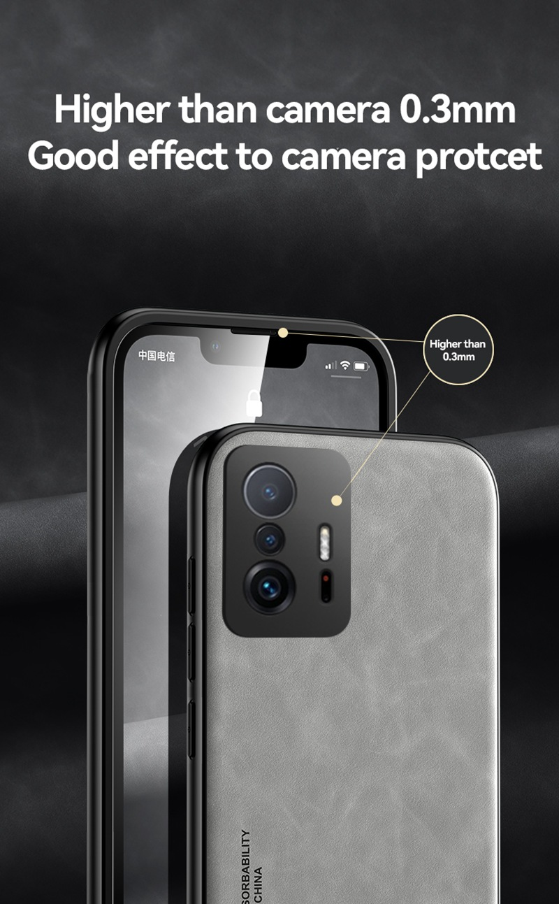 Luksus lærveske til Xiaomi Mi 10T 9T Lite 11T Pro-deksel Matt silikontelefonveske for Xiaomi Mi 10T Pro 10T Lite 5G _voghion.com