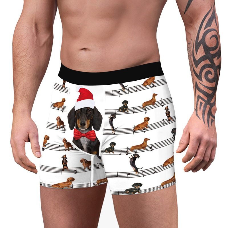 2024 Trend w nadruku czapek zwierzęcych Wygodne i oddychające spodnie czworokątne dla mężczyzn_voghion.com