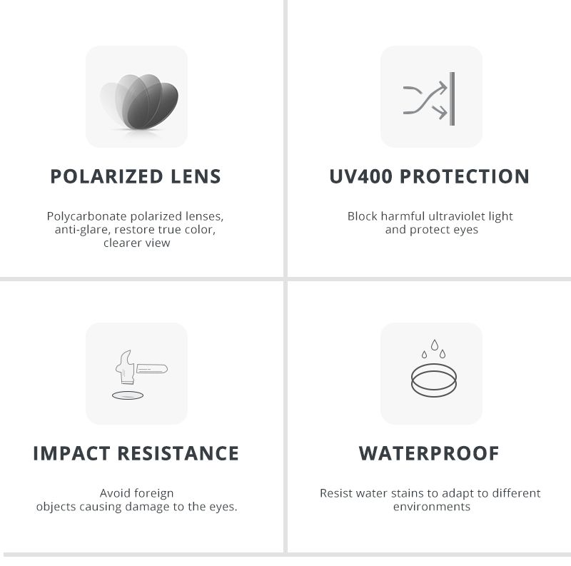 Moda KDEAM Occhiali da sole Polariz resistenti e leggeri, adatti a tutte le taglie, occhiali da sole da uomo, lenti con rivestimento che riducono al minimo i riflessi, custodia rigida_voghion.com