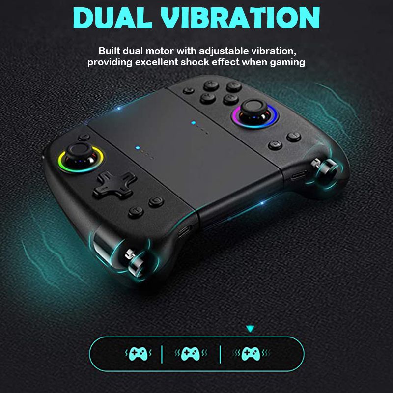 Switch Joy-Con Controller NS Kablosuz Gamepad Renkli Işıklarla Uyanma Oyun Kolu Nintendo Switch Aksesuarları İçin_voghion.com