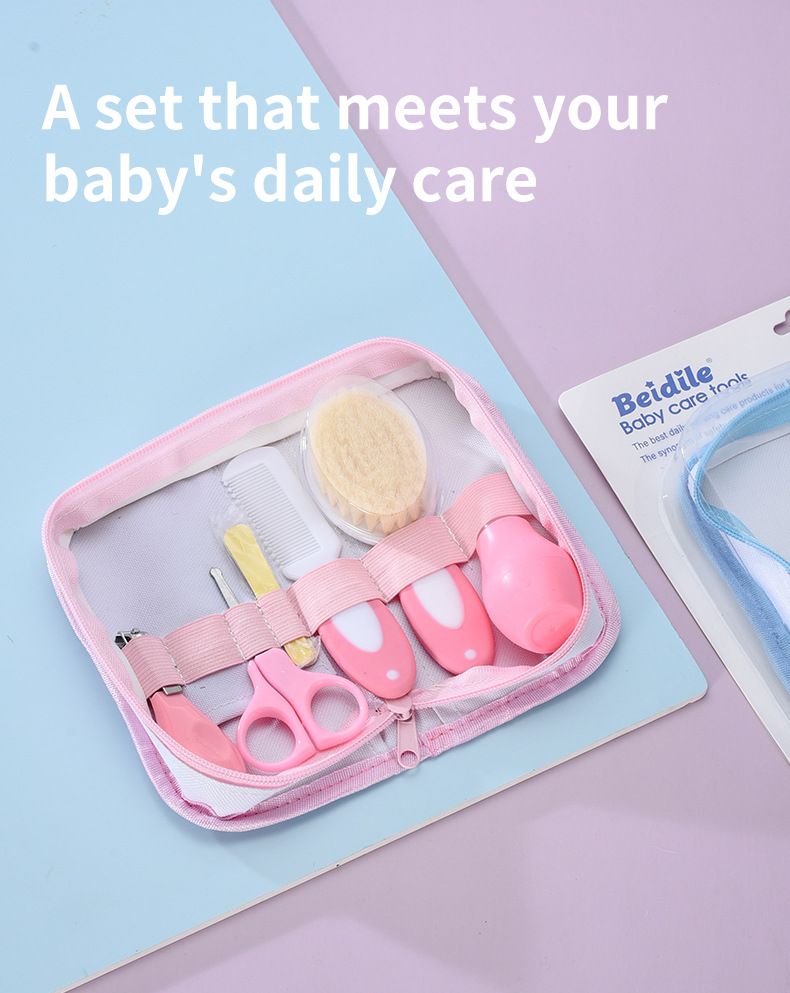 Bolsa para madres e hijos, juego completo de cuidado infantil, aspirador nasal, juego de 6 piezas para el cuidado de madres y bebés, caja de almacenamiento_voghion.com