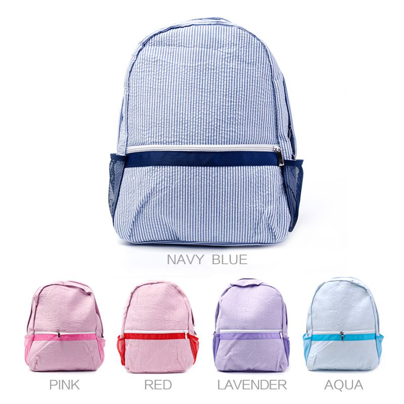 European and American seersucker backpack student schoolbag cross-border independent station Indian wind Mississippi_voghion.com
