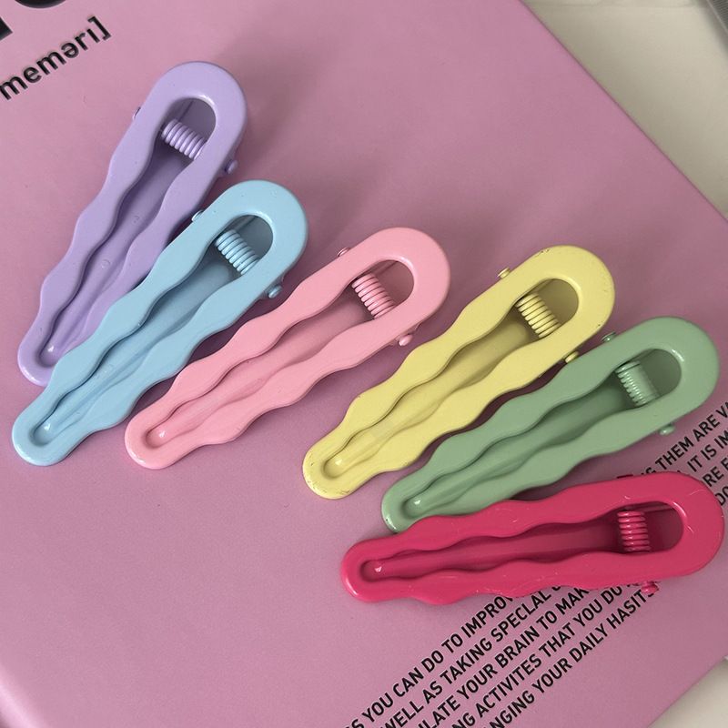 Korejiešu stila jaunā viļņa dopamīna matadata aerosola krāsa bērniem, pīles knābja sprādze, salds sānu sprādziens, sānu sprādze, matu aksesuāri vairumtirdzniecībā_voghion.com