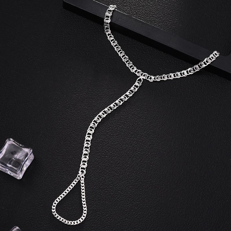 Cuban Finger Punk Style Adjustable Versatile Hand Jewelry Bracelet_voghion.com