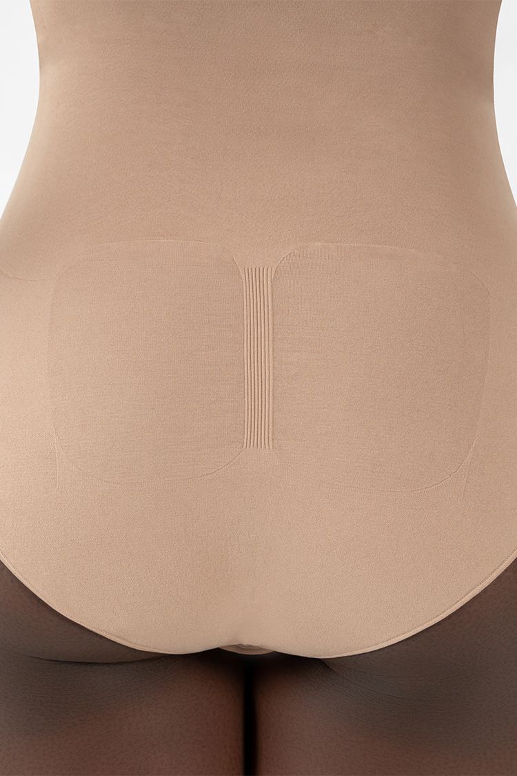 Body de una pieza moldeador sin costuras para mujer, con tirantes finos y espalda descubierta que realza la cadera._voghion.com