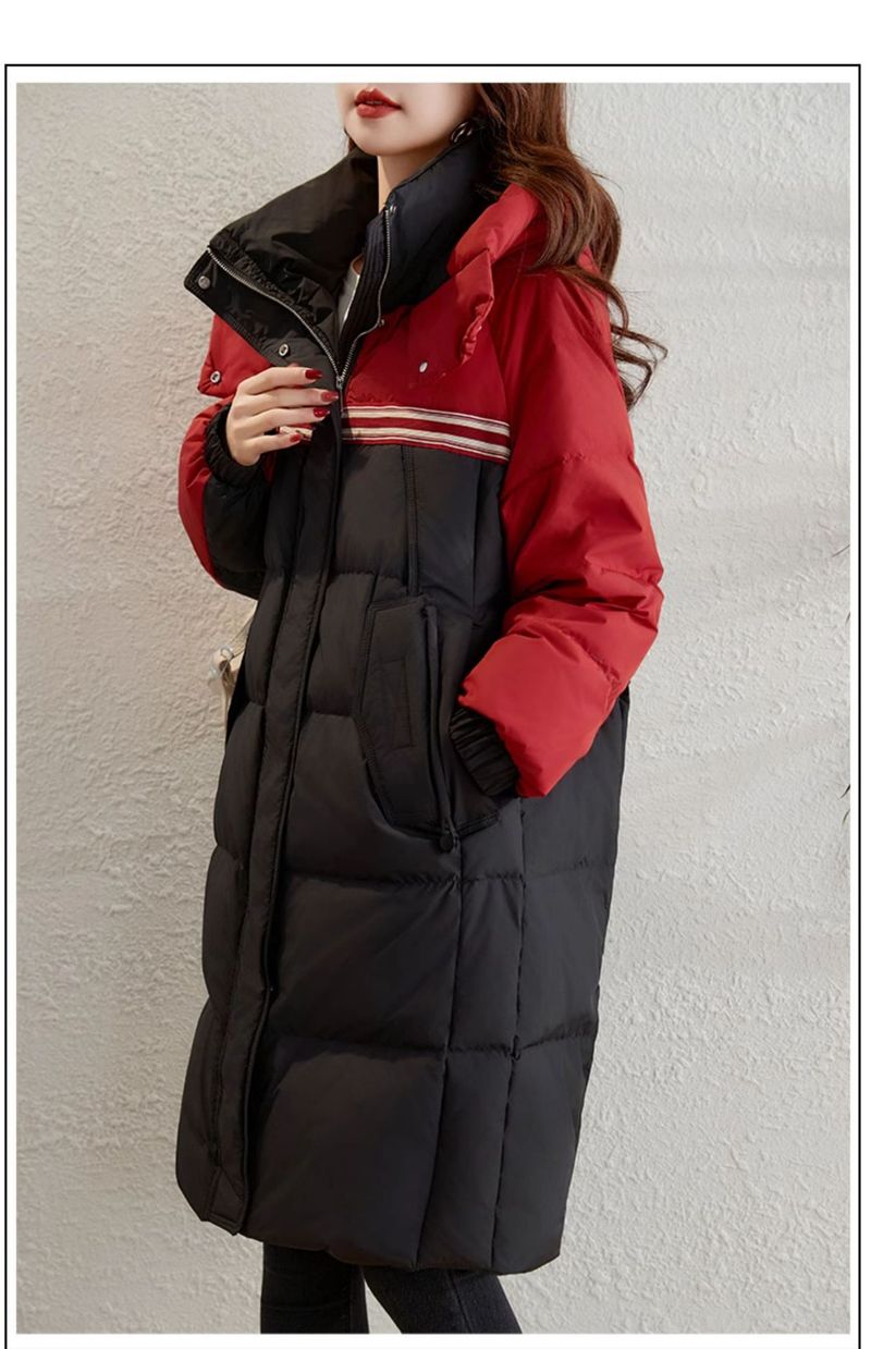 Women's Clothing Oversized Puffer Coat – Detachable Hood Winter Jacket For Women (Red/Black, S-XL)_voghion.com